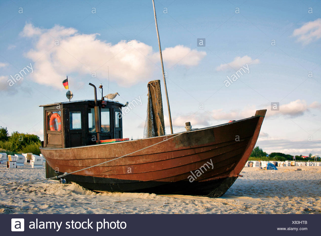 water, baltic sea, salt water, sea, ocean, fishing boat, boat, fishing ship, Stock Photo
