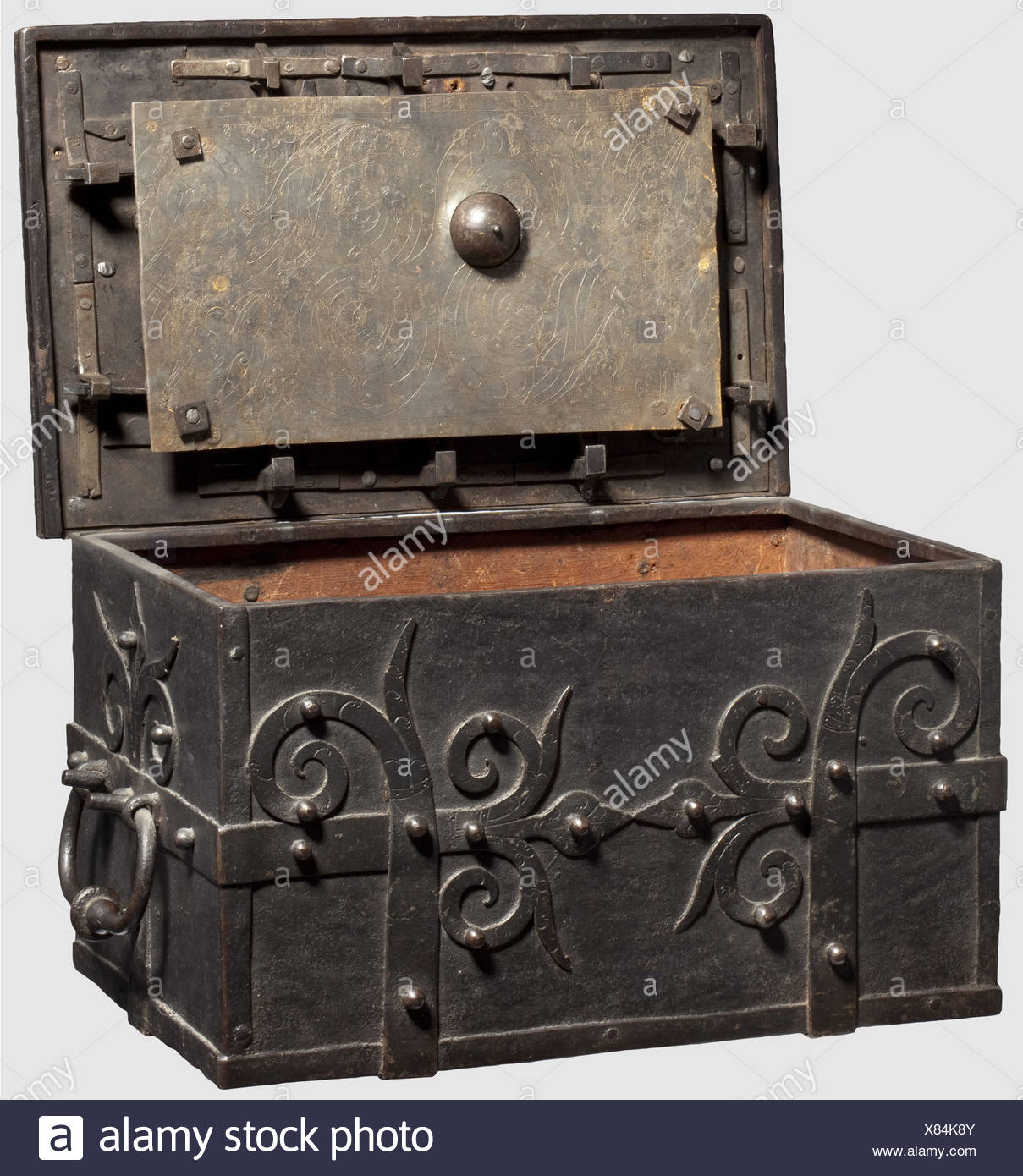 A South German Iron Casket 1st Half Of The 17th Century
