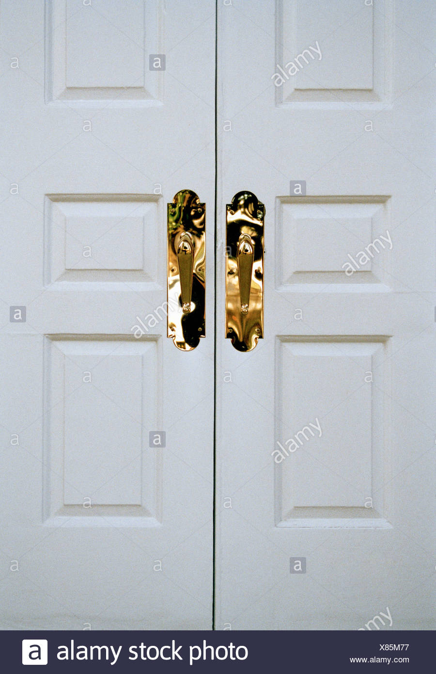 Closed Door Double Doors High Resolution Stock Photography and Images