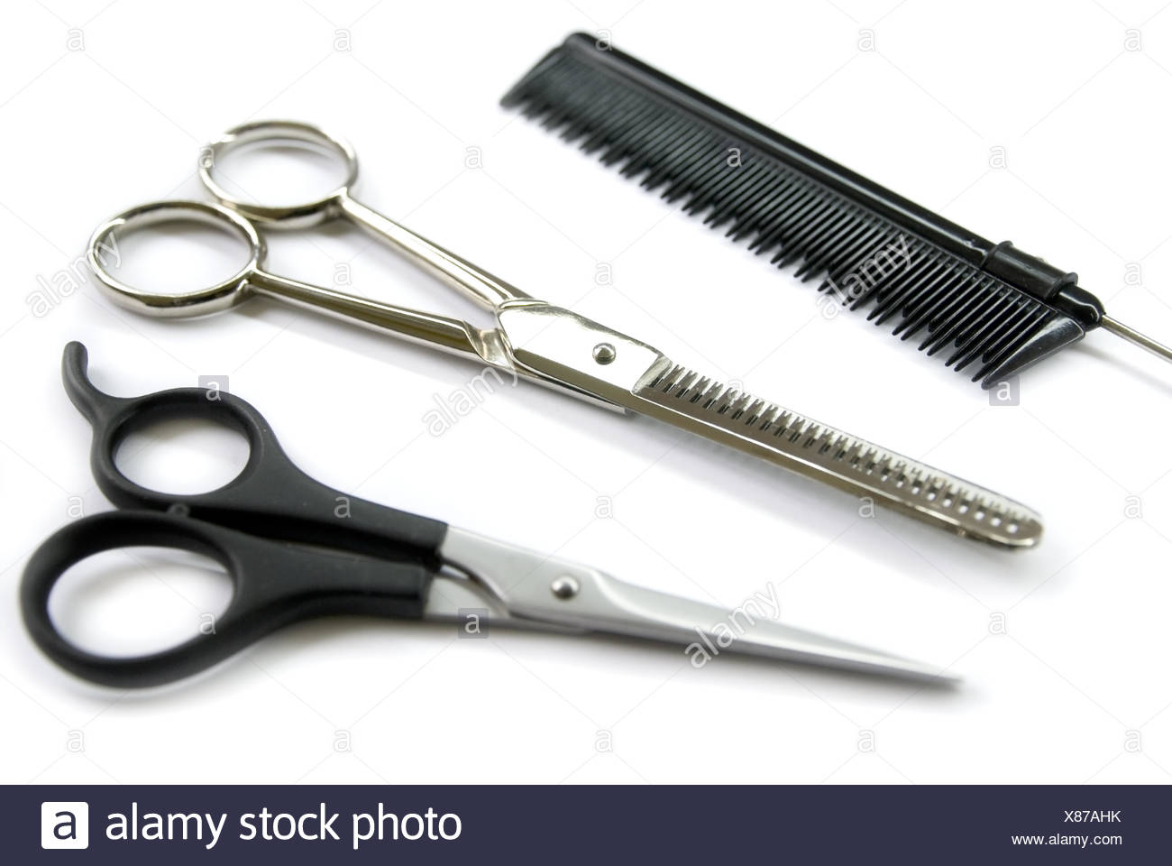 Hair Scissors And Comb Stock Photos & Hair Scissors And Comb Stock