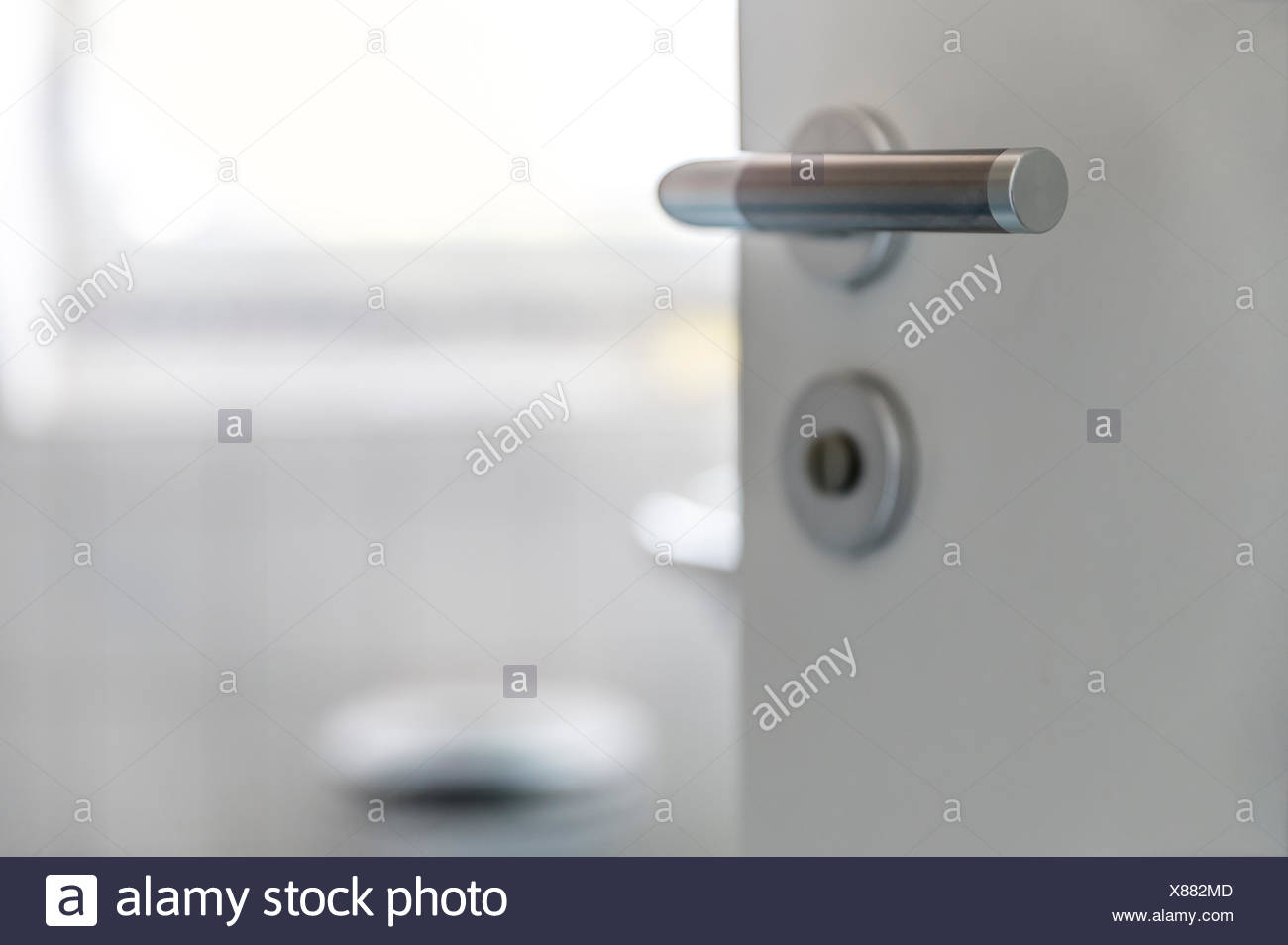 Doorknob Of Open Bathroom Door Stock Photo 280460893 Alamy
