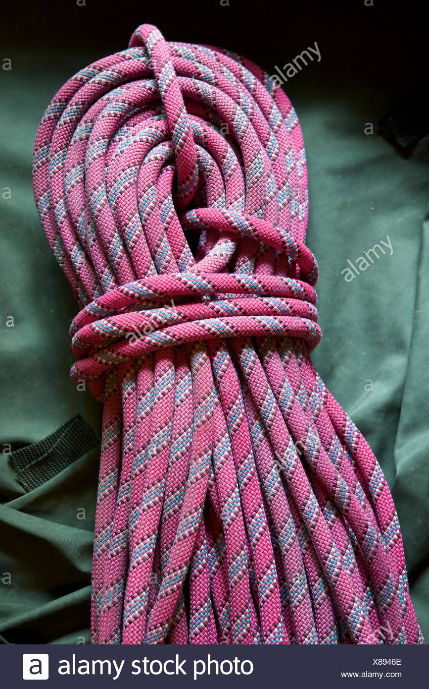 pink climbing rope
