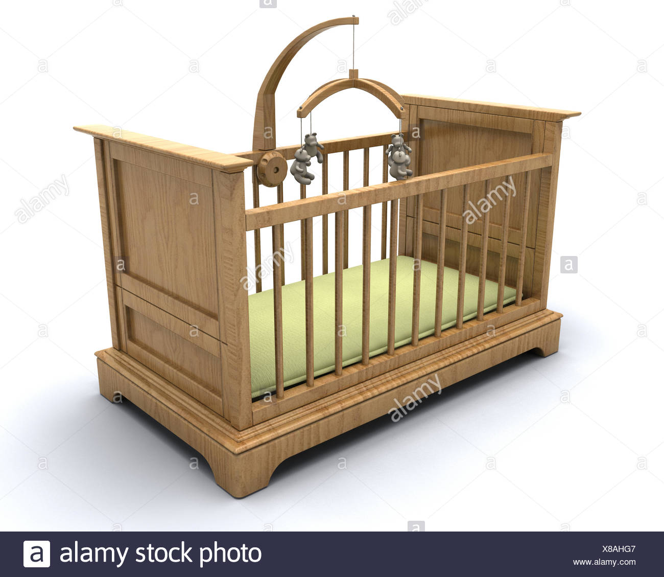 toy wooden cot