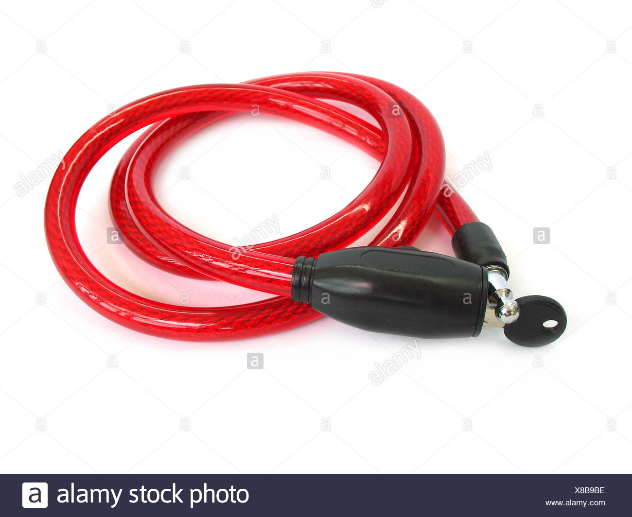 red bike lock