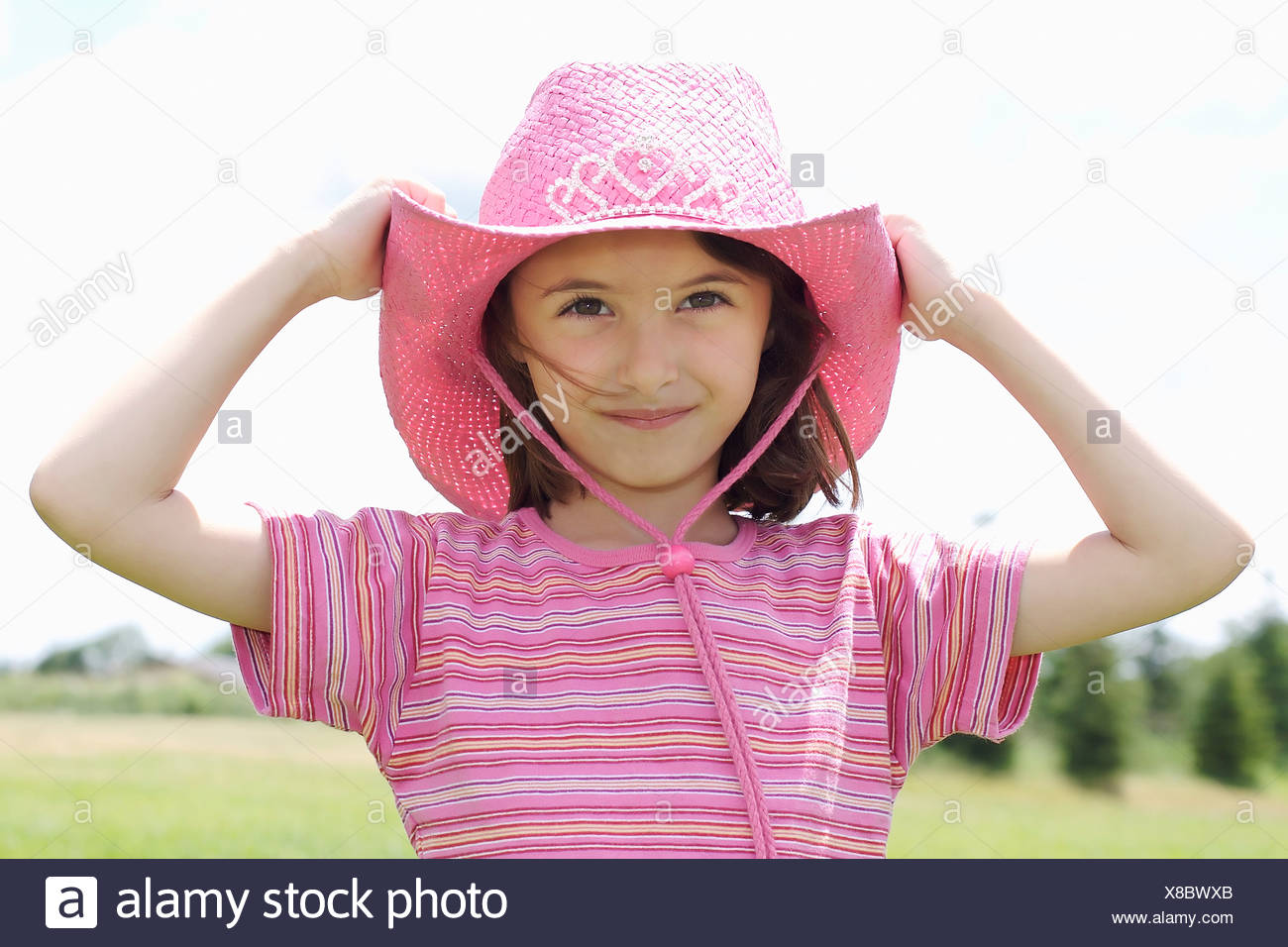 girls pink cowboy hat