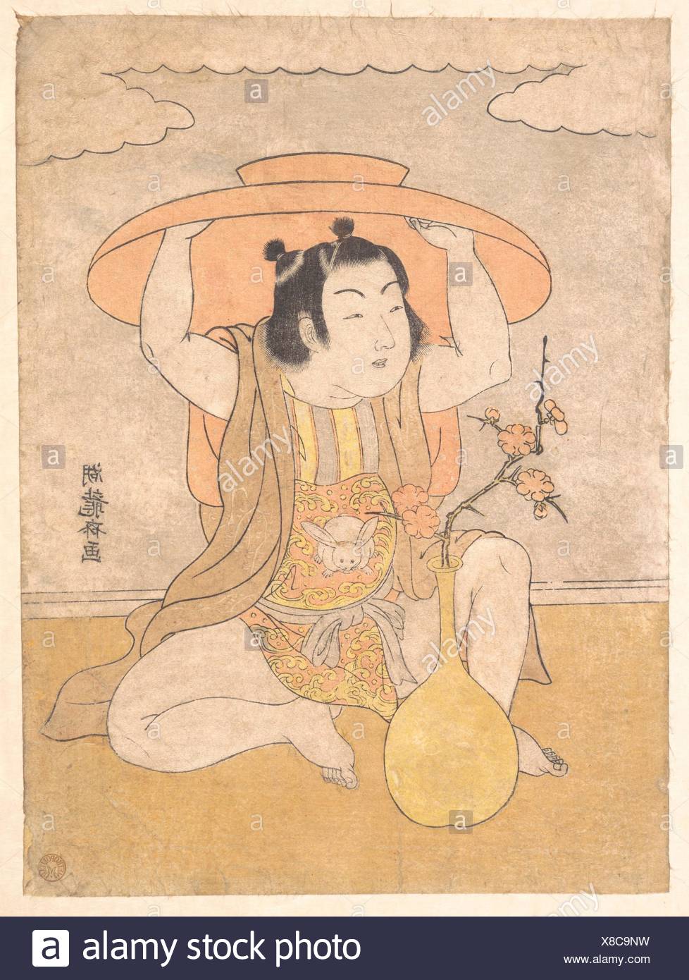 Artist: Isoda Koryusai (Japanese, 1735-ca. 1790); Period: Edo period (1615-1868); Culture: Japan; Medium: Polychrome woodblock print; ink and