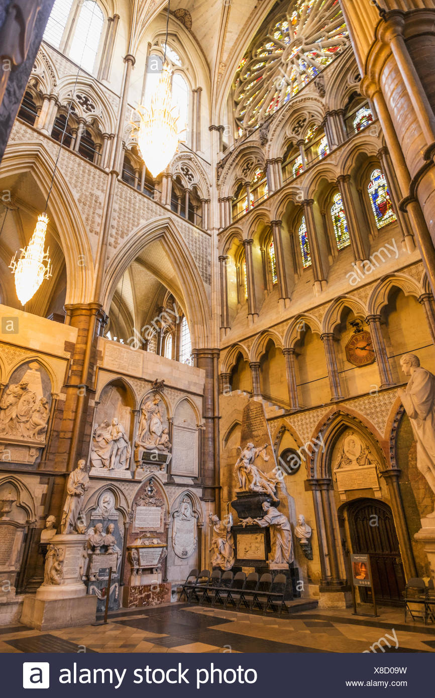 England London Westminster Abbey Poets Corner Stock Photo Alamy
