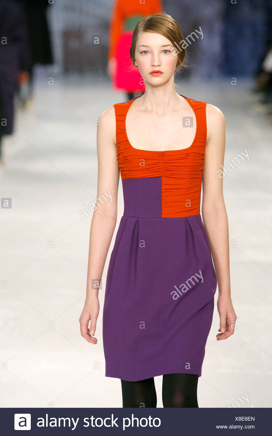 orange and purple dress