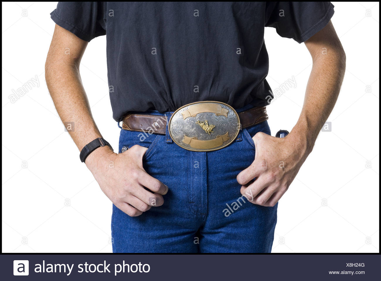 Big Belt Buckle High Resolution Stock Photography and Images Alamy