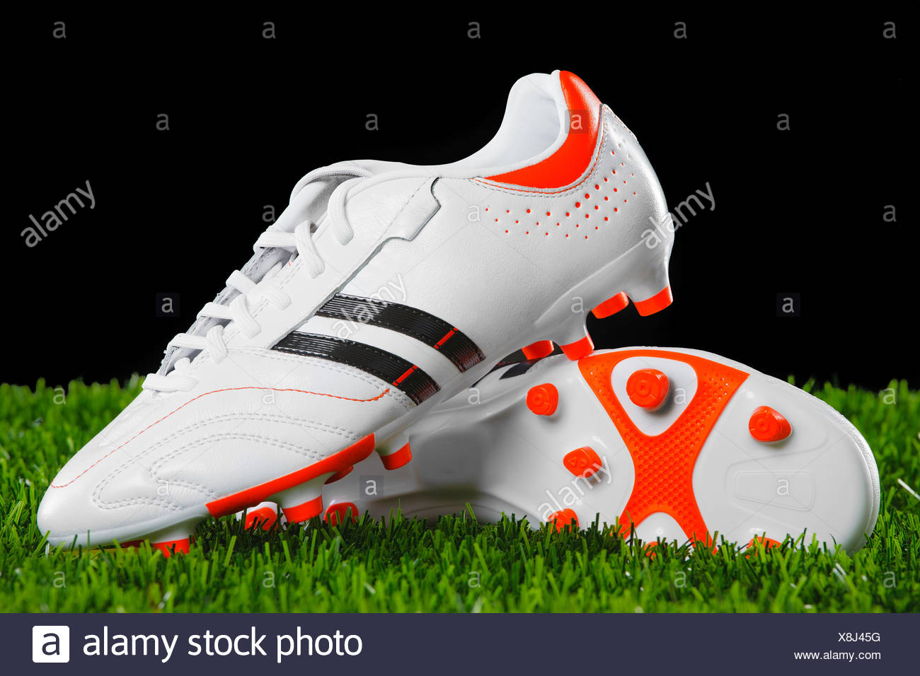 Soccer Boots On Grass High Resolution Stock Photography and Images Alamy