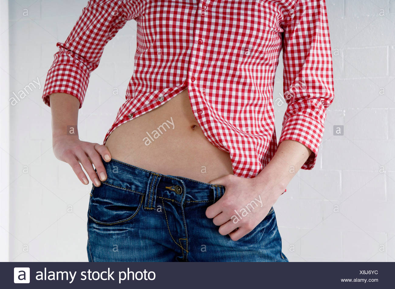 Stock Showing Belly Button 