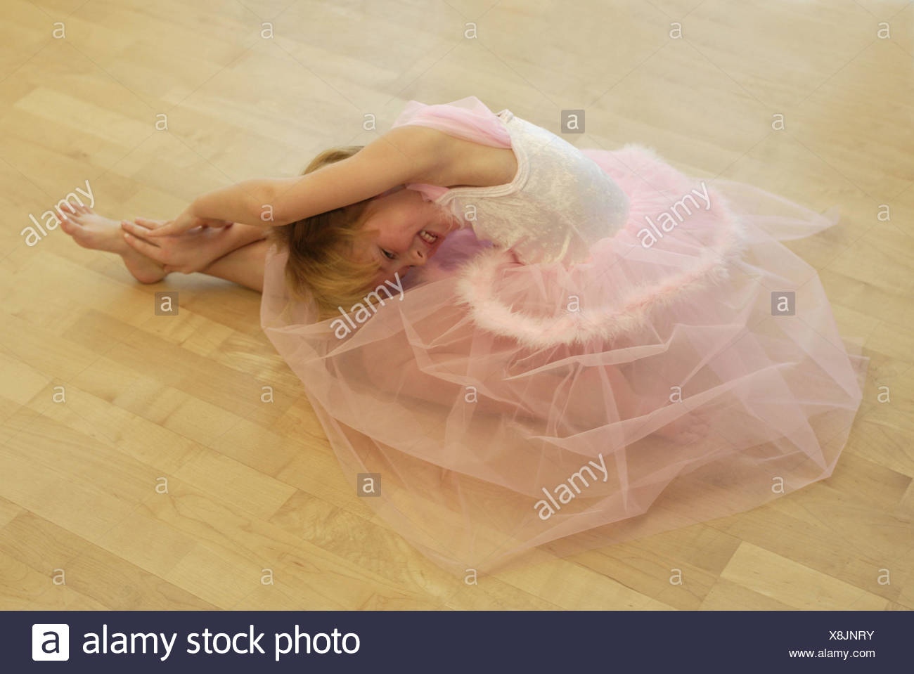 Floor Girl Ballet Dance Gesture Splits From Above Ballet Hall