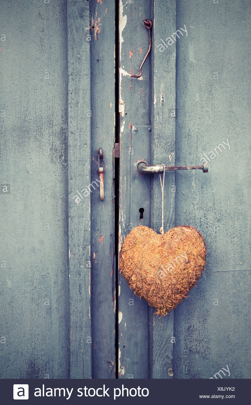 Close Up Of Door With A Heart Stock Photo 280699974 Alamy