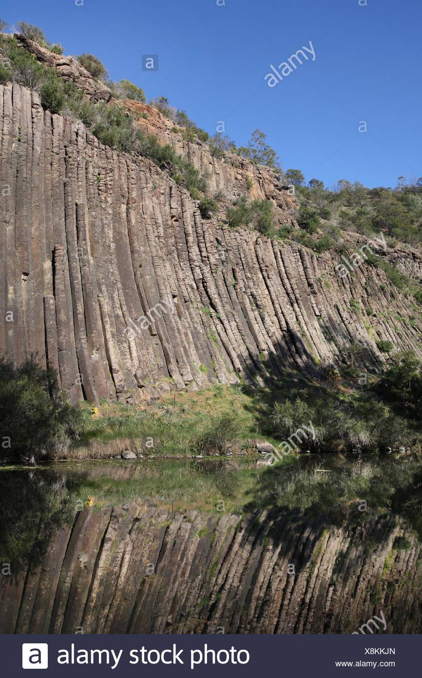 Basalt Columns At Organ Pipes National Park Melbourne Victoria