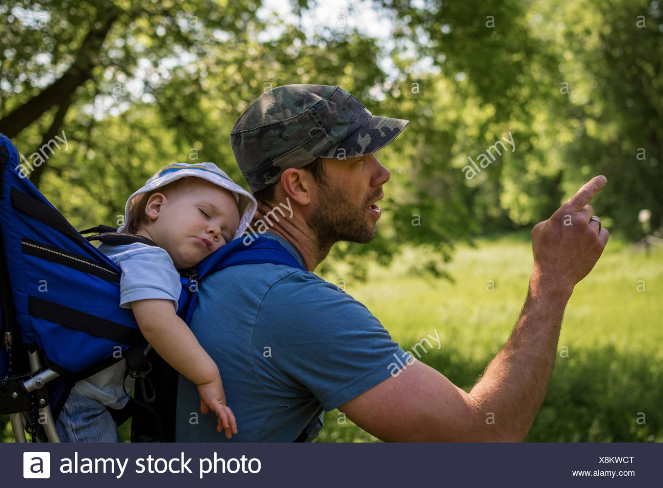 baby in backpack