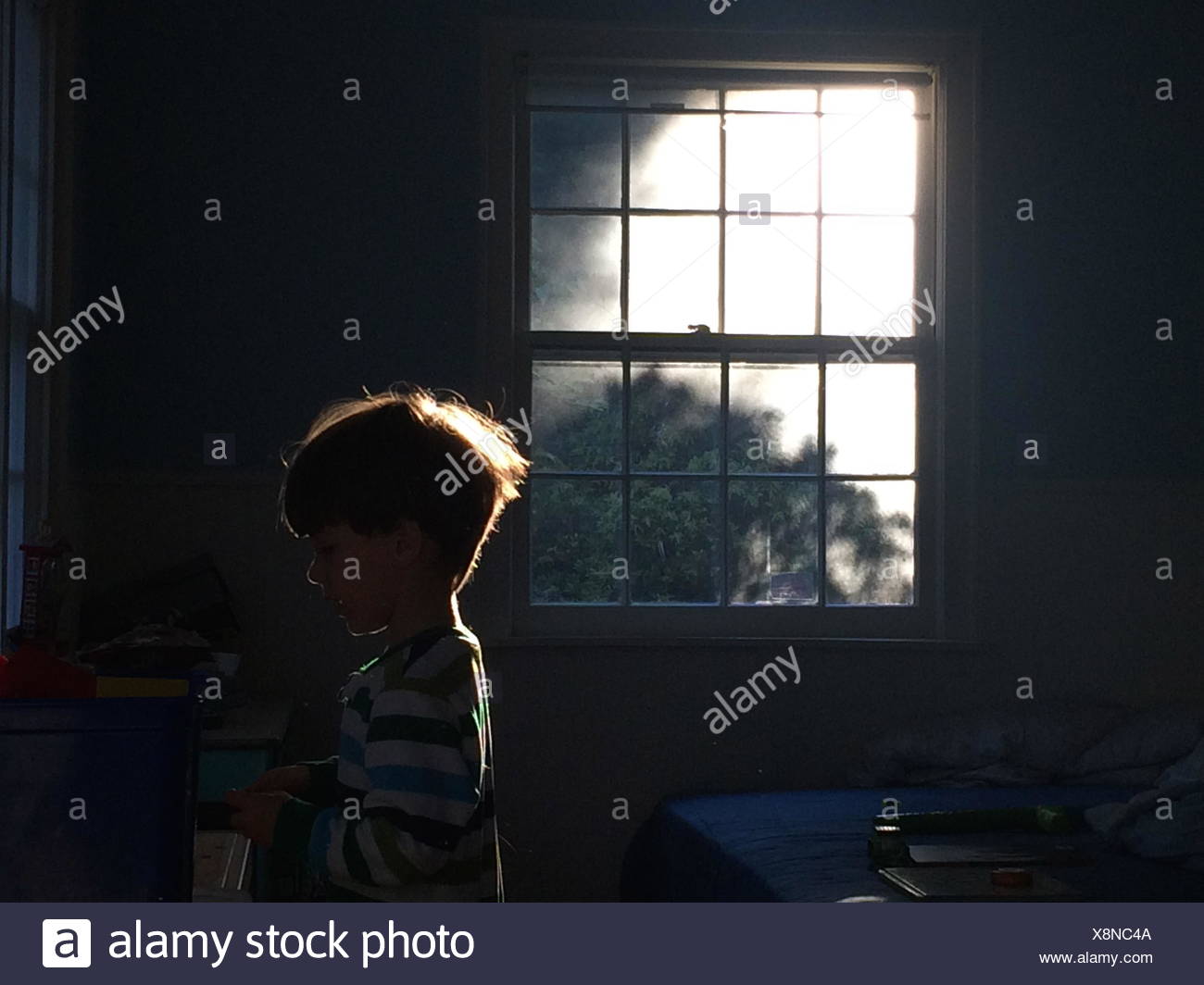 Boy In Home High Resolution Stock Photography and Images - Alamy