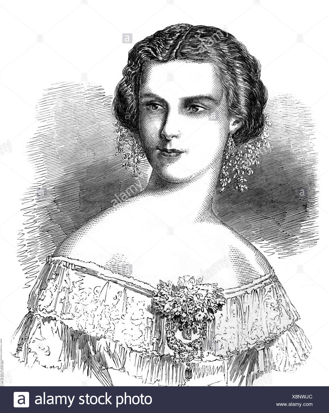 Elisabeth Amalie Of Bavaria High Resolution Stock Photography and