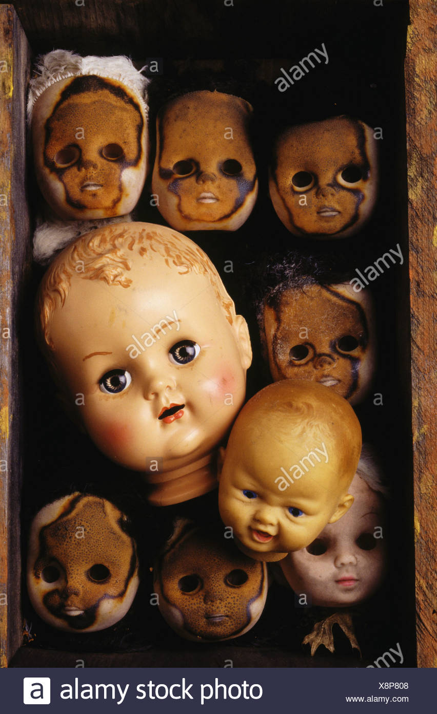 rubber doll heads