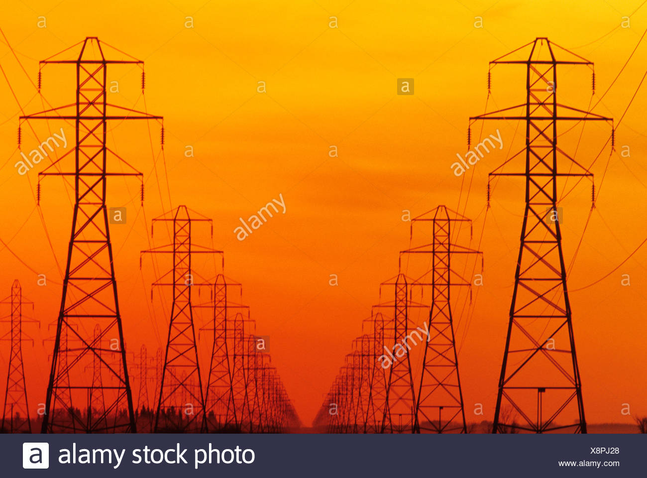 Utility Towers High Resolution Stock Photography and Images Alamy