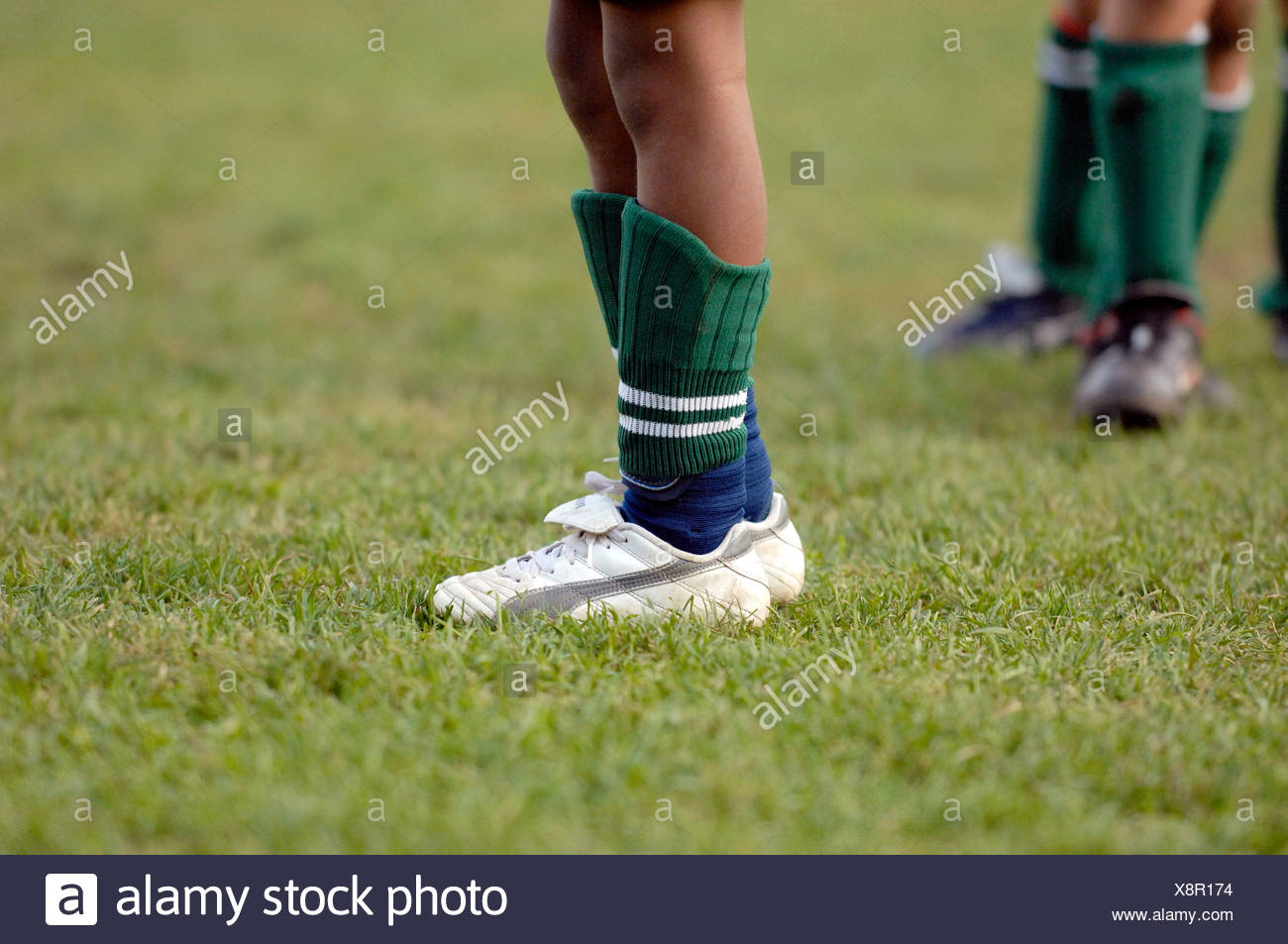 soccer cleats and shin guards