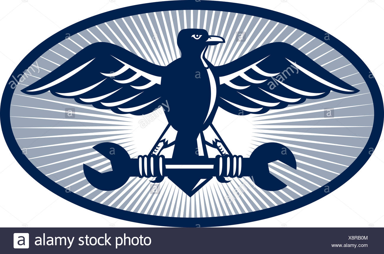 tool-bird-illustration-eagle-possession-holding-oval-wrench-spanner-X8RB0M.jpg
