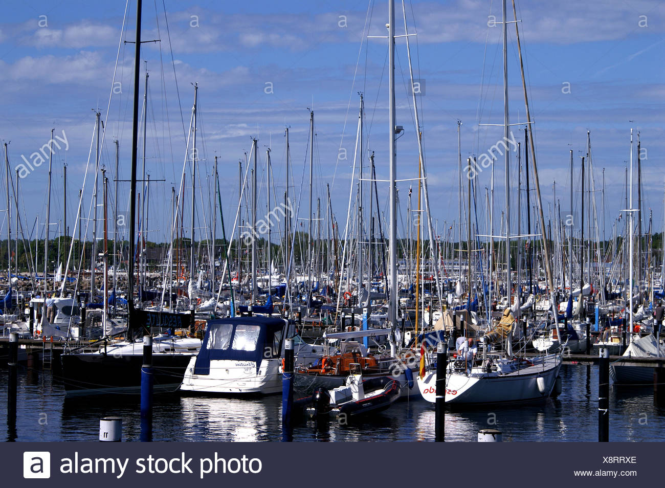 sail water baltic sea salt water sea ocean yachtsman aquatic sport sailing boat Stock Photo