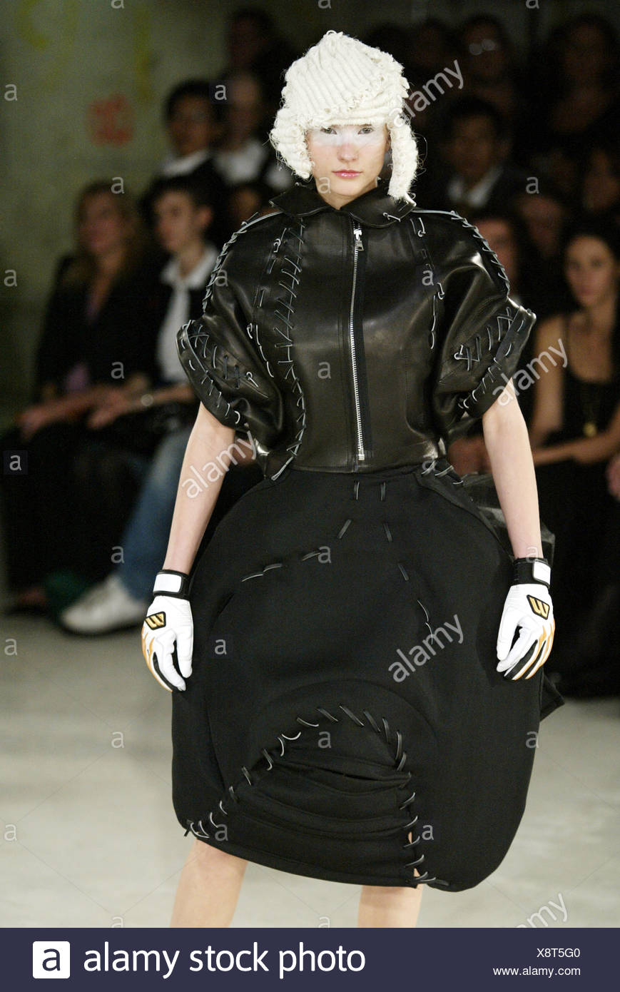 comme de garcon leather jacket