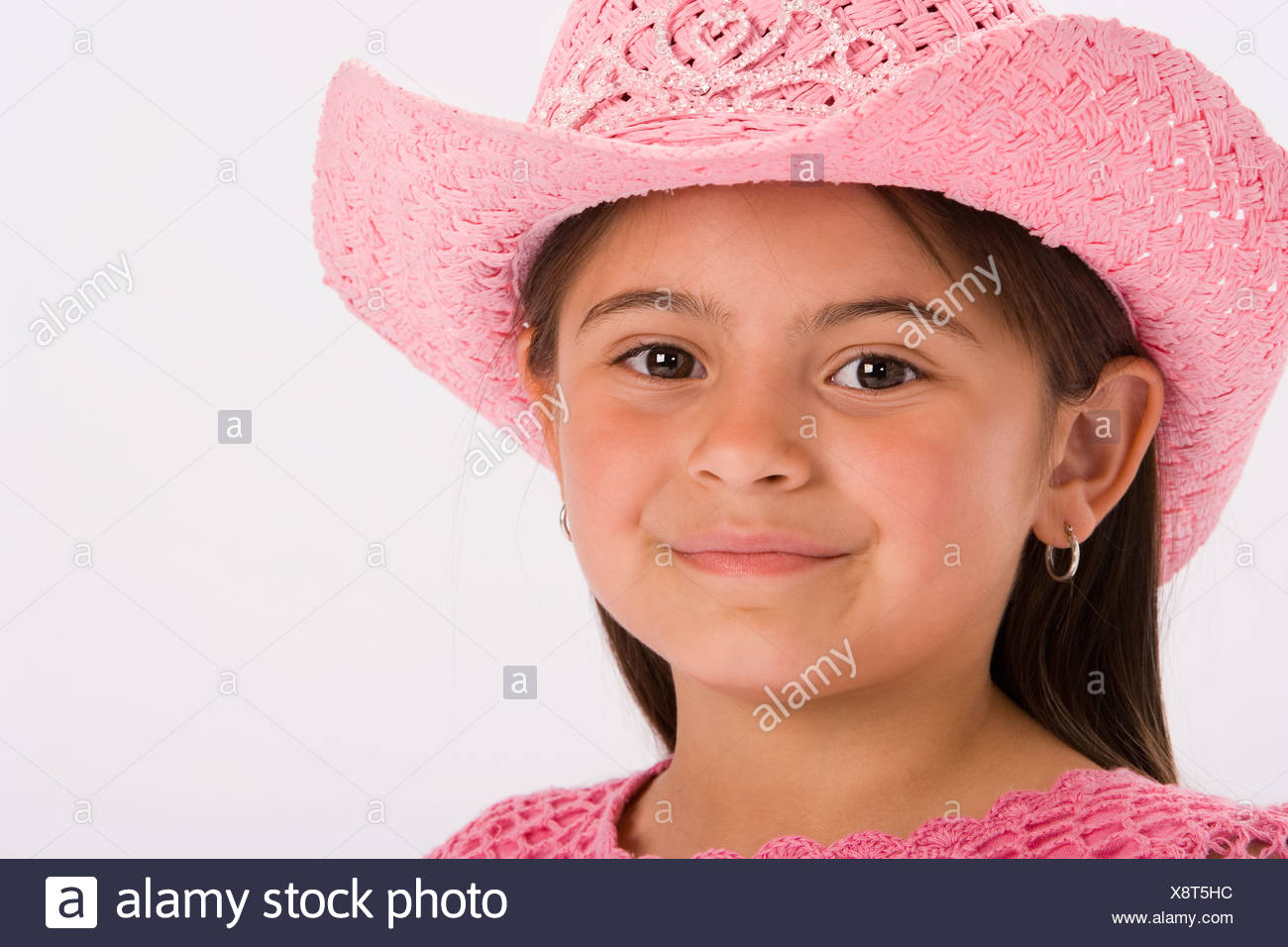 little girls pink cowgirl hat