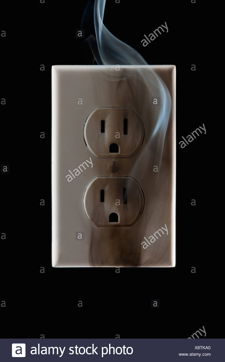 Burned Electrical Socket High Resolution Stock Photography and Images