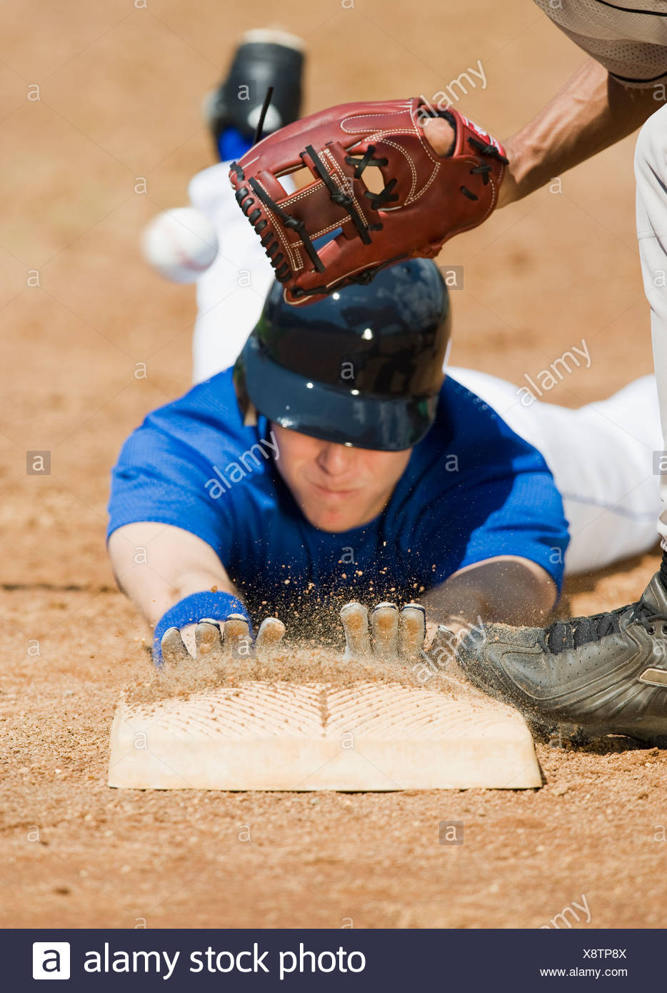 Baseball Sliding Into Home High Resolution Stock Photography and Images Alamy