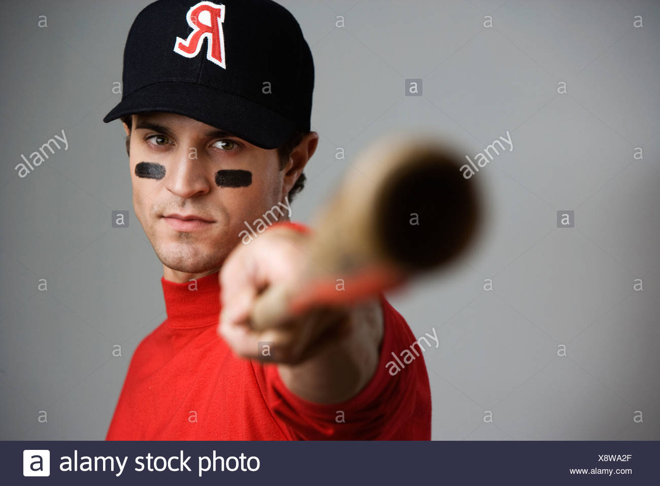 Close Up Of Baseball Player Pointing Bat Stock Photo Alamy Close Up Of Baseball Player Pointing Bat Stock Photo Alamy
