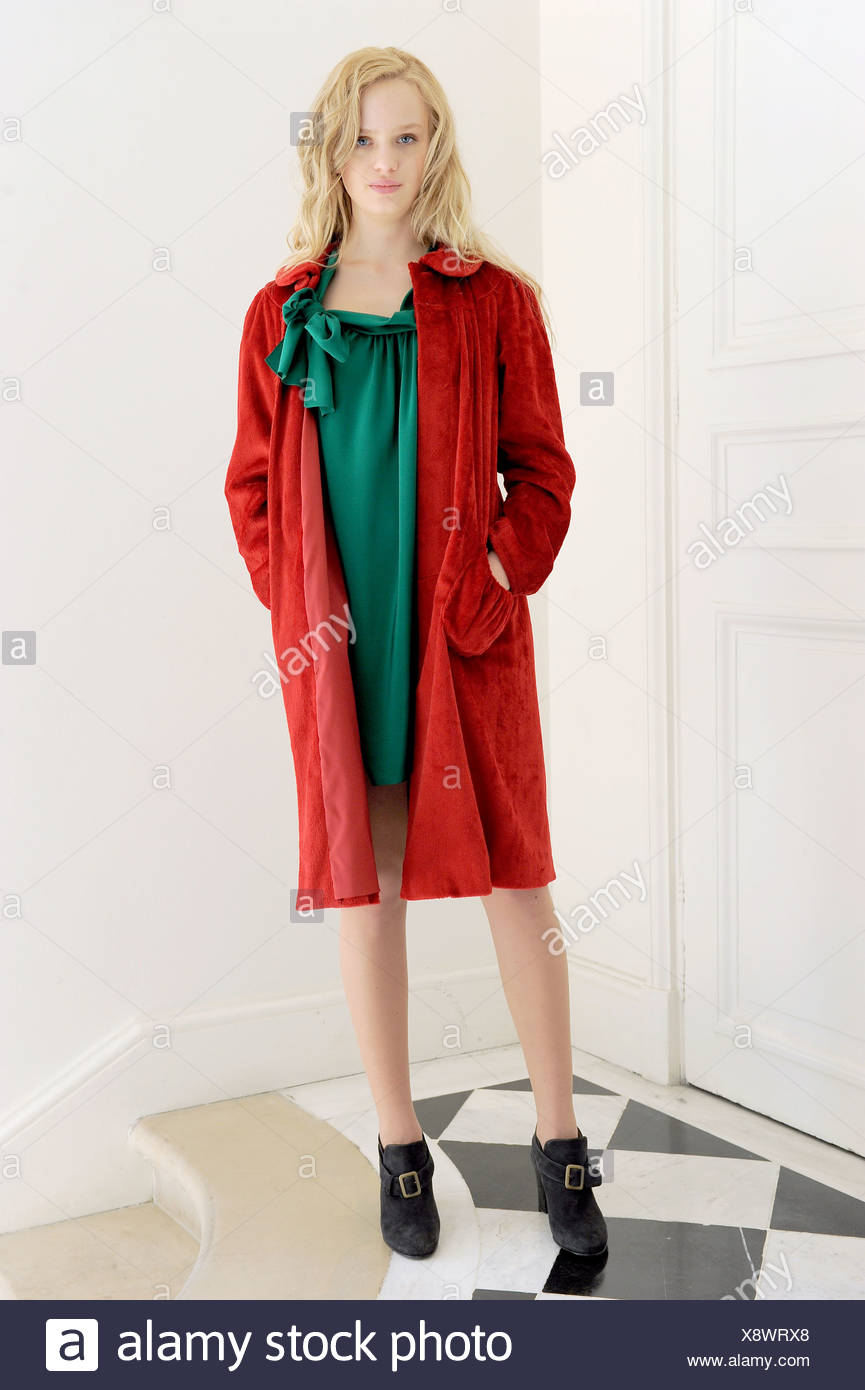 red dress black ankle boots