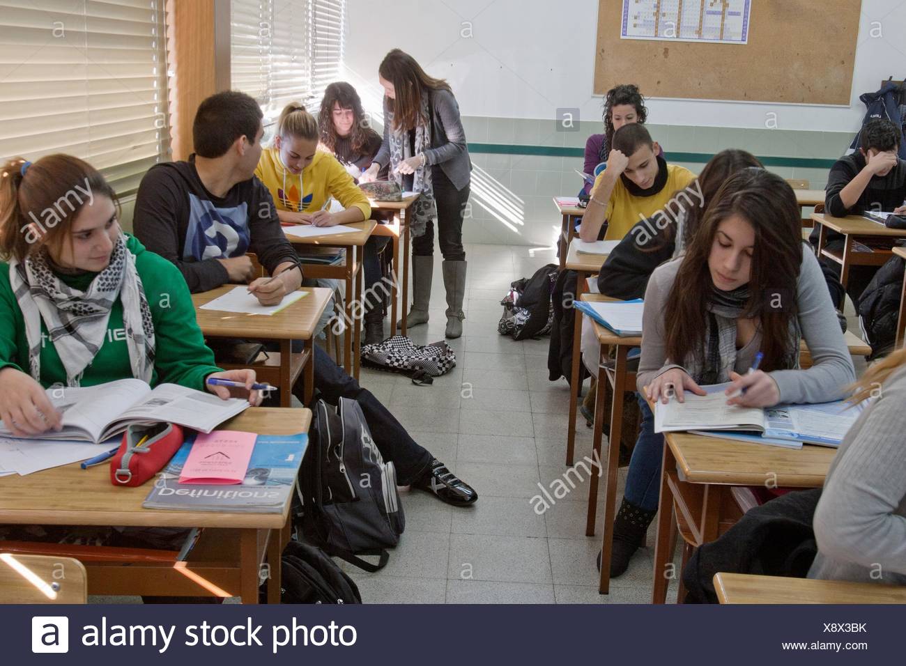 Secundary School, Salesians Sant Vicenç dels Horts, Baix Llobregat, Barcelona, Catalonia, Spain Stock Photo
