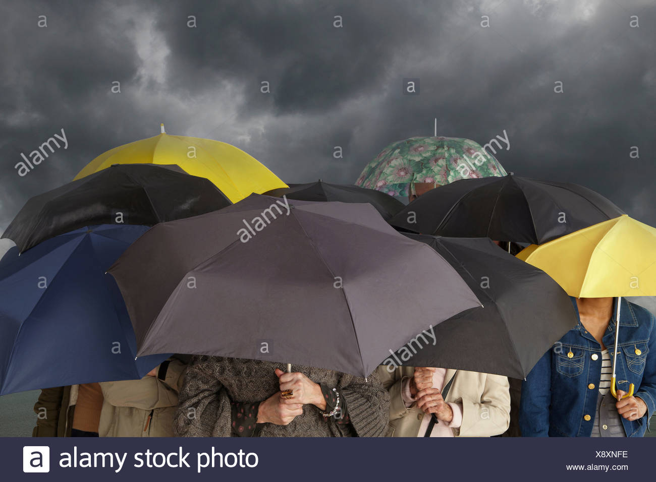 People With Umbrellas High Resolution Stock Photography and Images Alamy