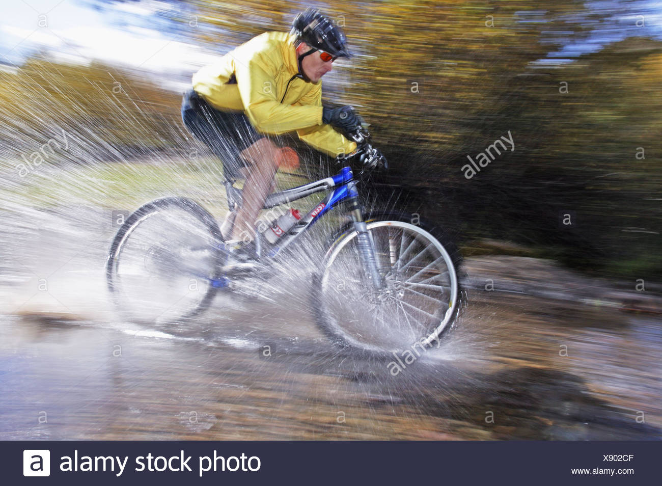biking in water