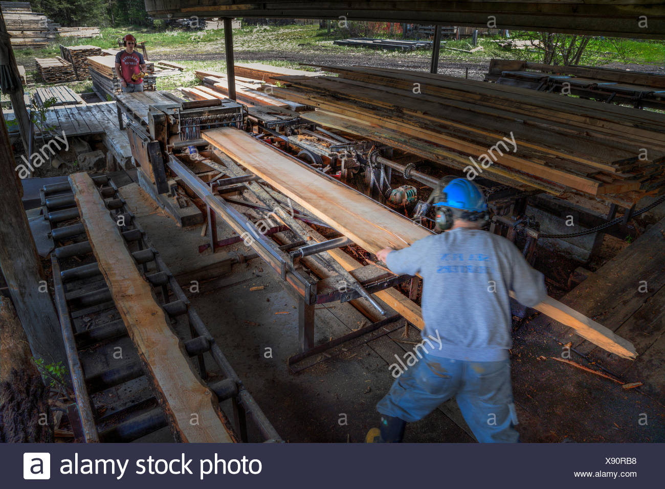 Lumber Mill Workers High Resolution Stock Photography and Images Alamy