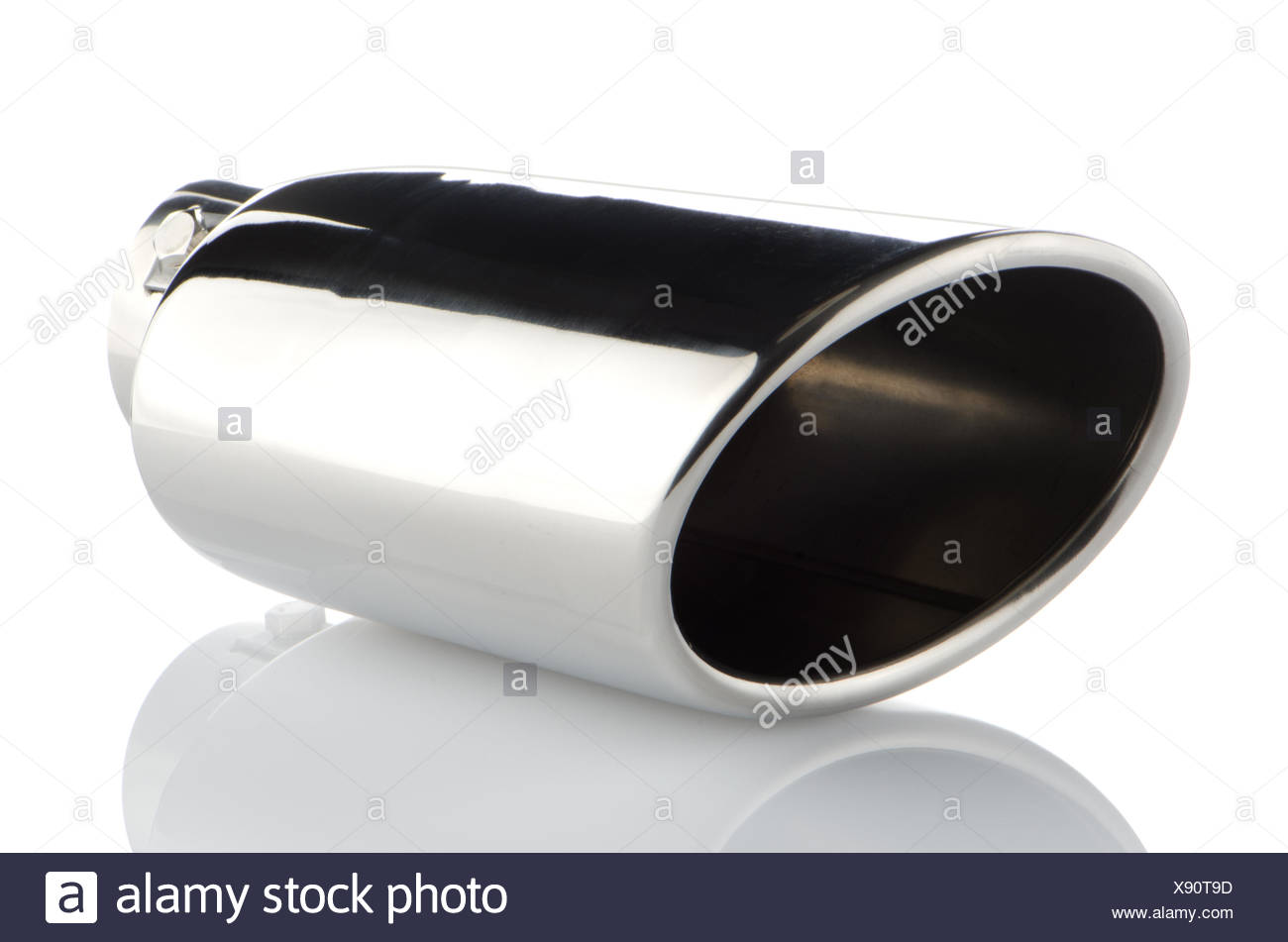 Sports Exhaust Pipe For The Car On White Background Stock Photo Alamy