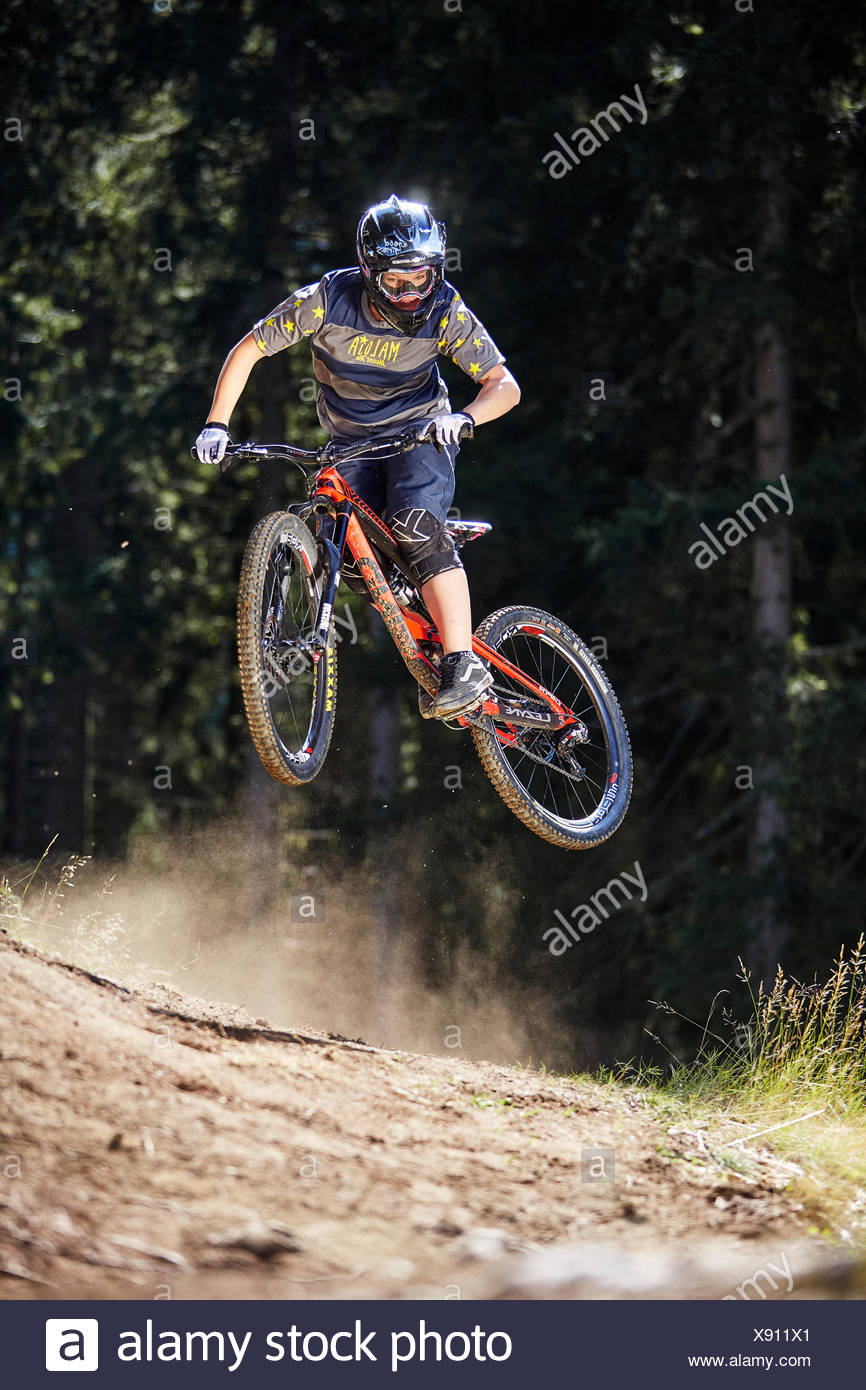 biker downhill