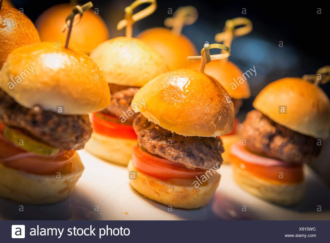 Burgers In A Tray High Resolution Stock Photography and Images Alamy