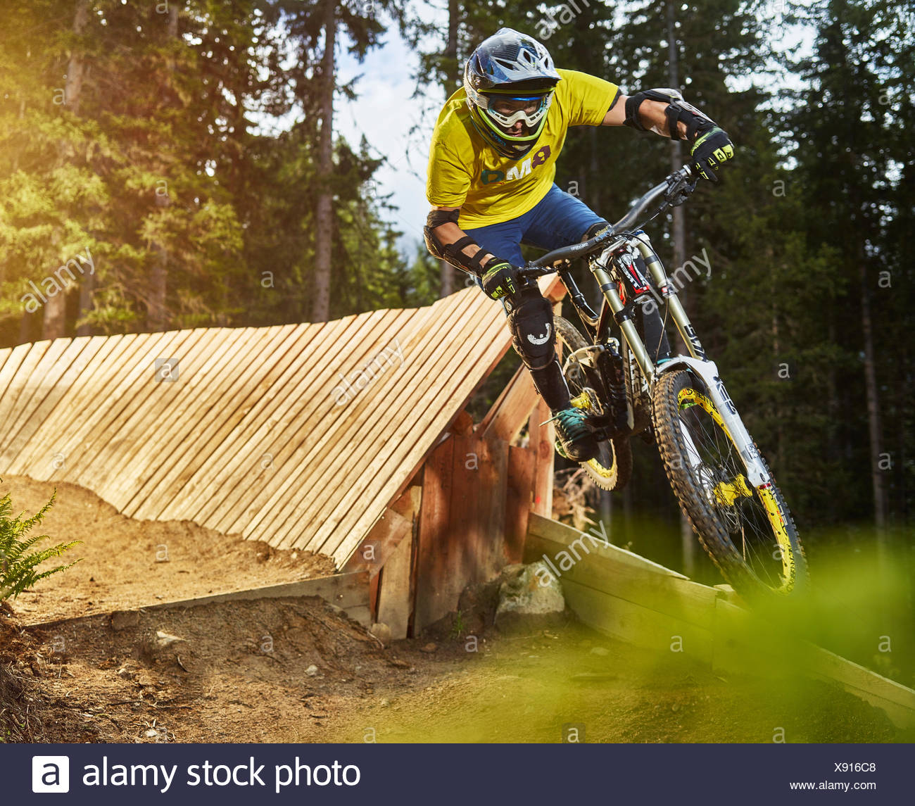 biker downhill