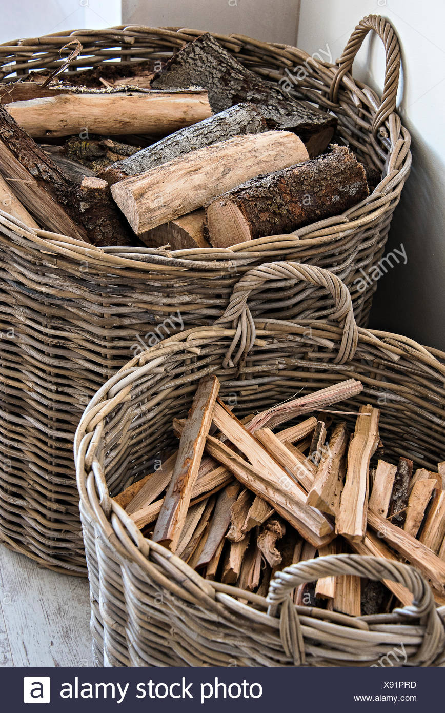 Firewood Basket High Resolution Stock Photography and Images Alamy