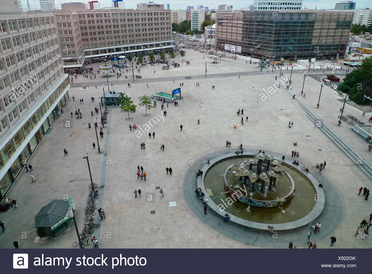 Alexanderplatz From Above Mitte Berlin Germany Europe Stock Photo Alamy