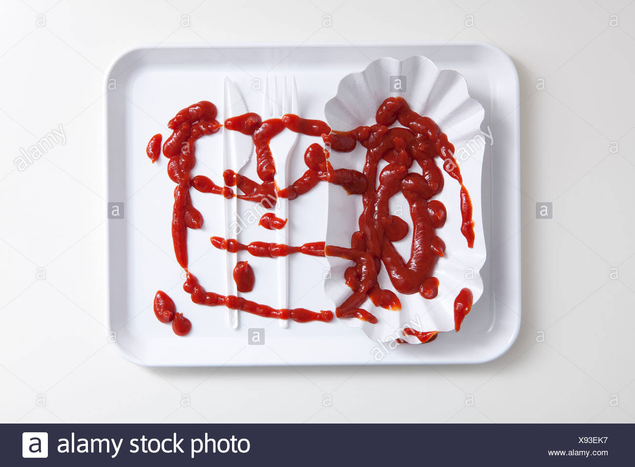 Spilled Ketchup High Resolution Stock Photography and Images Alamy