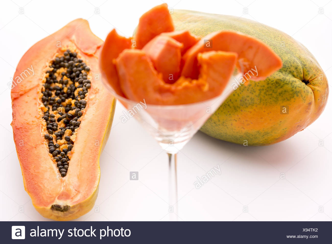 Full Of Nutrients And Papain The Papaya Stock Photo 281004950