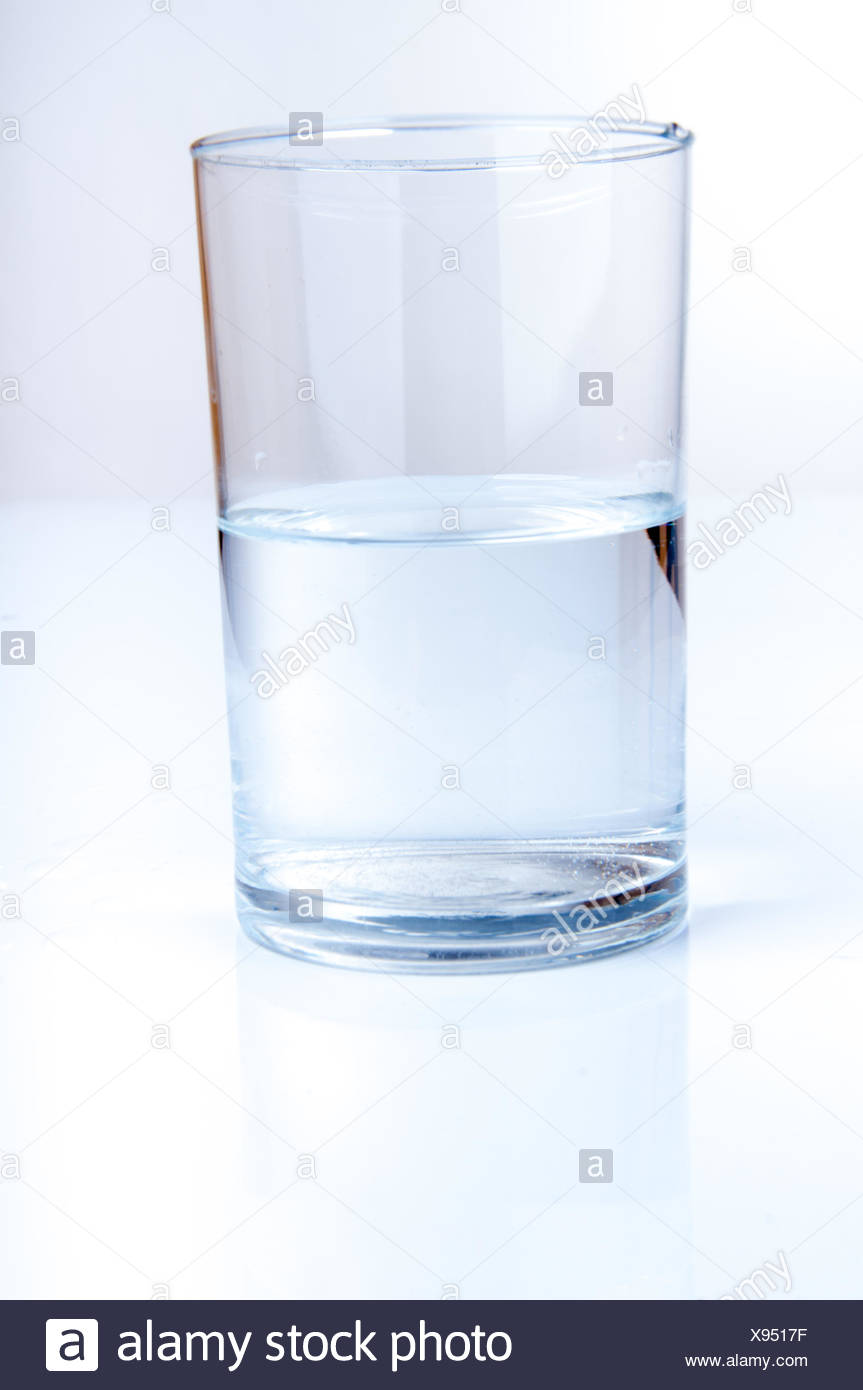Half Full Glass Of Water High Resolution Stock Photography and Images