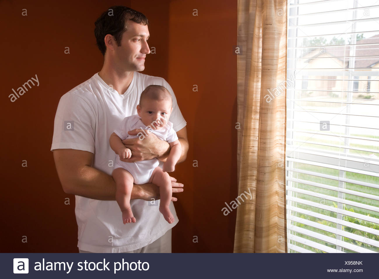 3 month old baby standing