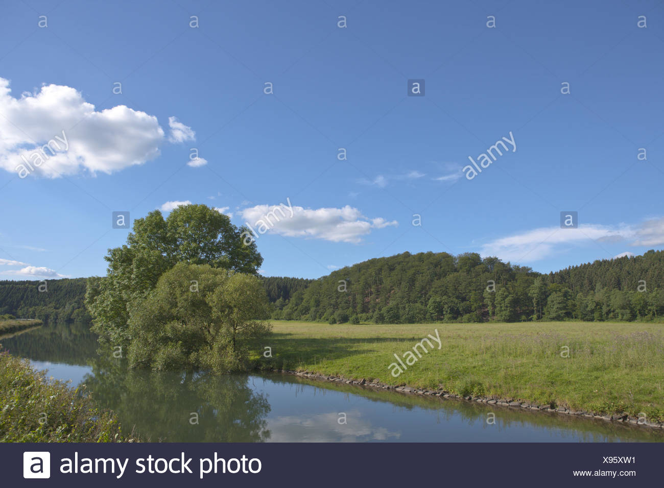 reservoir Ehreshoven Stock Photo