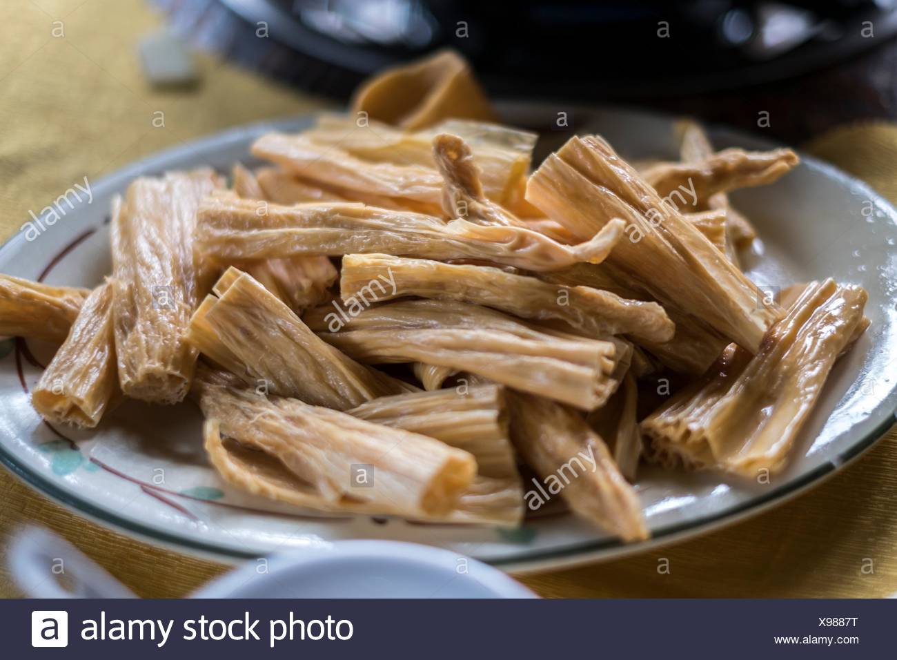 wallpapers Bean Curd Stick Recipe https www alamy com dried beancurd sticks foshan china image281079900 html