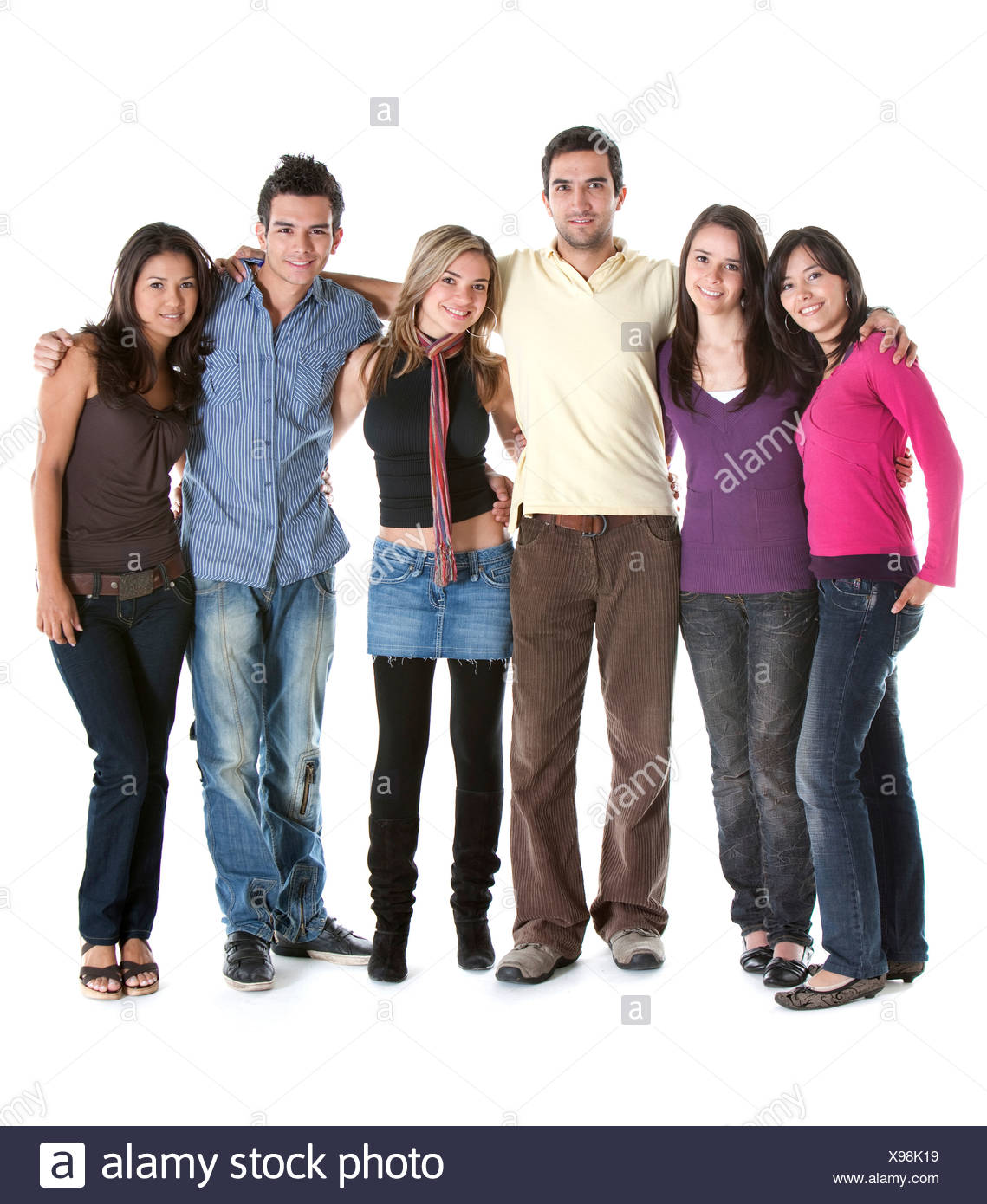 Group Of Friends Stock Photo - Big Group Of Friends Hugging Each Other ...