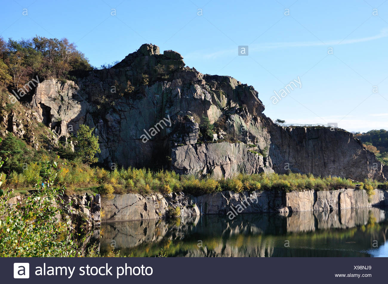 Der Opalsee Stillgelegter Steinbruch Auf Der Nordsptze Von Bornholm Stock Photo Alamy